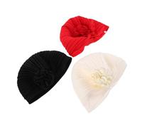 ELAYARD 3 Pezzi Cappelli Turbante Elastici con Ethnic Eleganti Resistenti al Sole Fasce Morbide per Perdita e