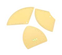 ELAYARD 3 Pezzi Strumento di Mappatura Sopracciglia 3 Pezzi Righello Correttore Dorato per Modellatura Precisa, Regolabile per Tutti i Volti, Portatile per Trucco e Viaggi