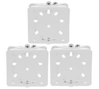 ELAYARD 3 pezzi Supporto Fisso per Telecamera di Sicurezza Staffe Compatte e Resistenti Accessori Facili da Installare per Montaggio Stabile e Duraturo