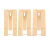 ELAYARD 3 Pezzi Supporto Porta Ventaglio in bambù 3 Pezzi, Base Espositore Pieghevole per Ventagli Giapponesi e Cinesi, Compatto e Portatile per Casa, Ufficio e Eventi Culturali