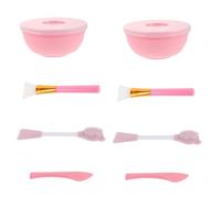 ELAYARD 3 Set Ciotole in Silicone per Maschere Viso con Pennello Doppia Punta Spazzola Detergente e Strumenti Multifunzionali per Cura Viso Kit Portatile per Feste e Uso Quotidiano