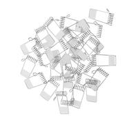 ELAYARD 30 pezzi Clip Molla per Lampada da Soffitto LED Fissaggio per Faretti e Pannelli Clip Robusta in Argentato Accessorio Durevole per Illuminazione Interna