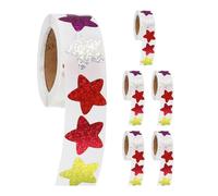 ELAYARD 3000 Adesivi a Forma di Stella Brillante in Lamina Autoadesivi Pezzi Premio per Tabella Ricompense Scolastiche Motivazione per Insegnanti e Genitori Decorazioni Creative per