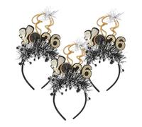 ELAYARD 3pezzi Fascia Per Di Capodanno Glitterata Con Dettagli Stellari Per Feste Di Fine Anno e Decorazioni Di Capodanno Accessori Per