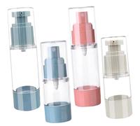 ELAYARD 4 pezzi Bottiglie Vuote per Cosmetici da Viaggio e Contenitori Spray Airless per Estratti Essenziali e Lozioni Materiale As Resistente e Sicuro per e Aromaterapia Colore Casuale
