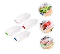 ELAYARD 4 Pezzi Contenitori Plastica per Frutta e Organizer Cassetto Ventilato Resistente e Leggero per Cucina e Scrivania Colore Casuale
