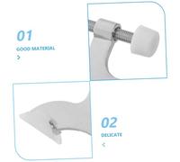 ELAYARD 4 Pezzi Fermaporta Cerniera Regolabile in Zinco Rinforzata Stopper Spessore Variabile Montaggio per Porte Scorrevoli Oscillanti e Francesi Resistente e Antiruggine