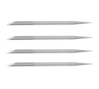 ELAYARD 4 pezzi Spingi Cuticole Acciaio Inossidabile Doppia Punta per Manicure e Pedicure Attrezzo per Rimozione Pellicine e Pulizia Unghie Strumento Multifunzionale per Unghie Naturali e