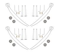 ELAYARD 4 Set Set 4 Pezzi Cavo di Trazione Chiavistello a Molla in Acciaio Inox Regolabile per Cancelli da Giardino e Recinzione, Tirante per Chiusura Rapida Cancelli Esterni, Accessorio