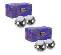 ELAYARD 4pezzi Palline per Esercizi e Massaggi delle Mani Palline Baoding Tradizionali per Antistress e Fitness Piccole per Meditazione e Allenamento delle Dita