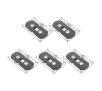 ELAYARD 5 Cassette Audio Cassette Vuote da 45 Minuti con Custodia Trasparente per Registrazioni Vocali Musica e Messaggi Nastri a Cassetta Vuoti Versatili per Uso Fai da Te e Regali