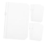 ELAYARD 5 Pezzi Sacchetti Trasparenti con Cerniera Impermeabili per Raccoglitori Sei Fori PVC Resistente per Organizzare Documenti Foto e Carte in Modo e Sicuro