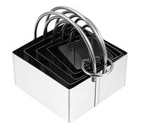 ELAYARD 5 Pezzi Tagliabiscotti in Acciaio Professionale Stampi da Forno per Pasta e Fondant Utensili per Biscotti Fatti Facile da e Smontare
