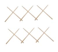 ELAYARD 6 paia Bacchette Batteria in Legno di Acero Antiscivolo Professionali per Pratica e Performance Resistenti e Confortevoli per Batterie Acustiche ed Elettroniche