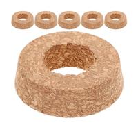 ELAYARD 6 Pezzi Coperchi in Sughero per Vaso Idroponico 6,5 Cm con Foro Tappi in Sughero per Fioriere da Parete e Vasi Sospesi Accessori Decorativi per Piante da Propagazione