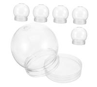 ELAYARD 6 Pezzi di Neve Trasparente in Plastica per da Te Pallina Forma di Leggera e Riutilizzabile per Artigianato Natalizio