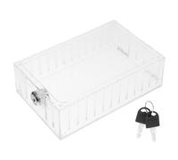 ELAYARD Box di Protezione Termostato Trasparente con Serratura e Chiave Custodia Antimanomissione con Ventilazione Lati Compatibile con Termostati da Parete Sicurezza per Controllo