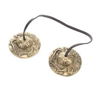 ELAYARD Campane per Meditazione in Rame Tibetano Tingsha Suono Limpido e Melodioso per Yoga e Pratiche di Consapevolezza Lavorazione Lucidata e Accordata Perizia