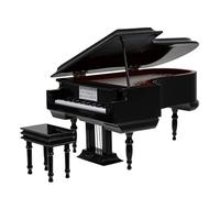 ELAYARD Carillon Semplice a Forma di Mini Pianoforte Scatola Melodica da Tavolo Nera 20X14X11 CM Musica Decorazione Artigianale Compatta per e Ambienti Interni