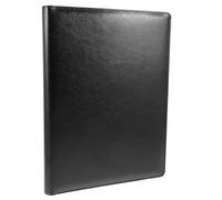 ELAYARD Cartella Portadocumenti Ufficio Multifunzione con Porta Penna Flessibile e Organizer Documenti Completo per Interviste e Portfolio Nero con Blocco Note da Pagine per Scrivania e