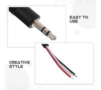 ELAYARD Cavo Audio Jack Maschio da 3,5 Mm Connettore Aperto, Set da 20 Pezzi per Sostituzione e Riparazione Jack Aux, Cavo di Prolunga Audio Compatto per Cuffie e Microfoni, Trasmissione
