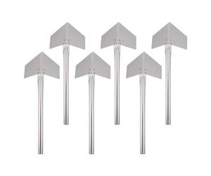 ELAYARD Cazzuola Decorativa per Stucco Set da 6 in Acciaio Inox Angolo Interno 90 Gradi, Adatta per Lavori di Rasatura Muro e Finitura Angoli Interni