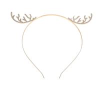 ELAYARD Cerchietto Corna di Cervo Cerchietto per Feste Cristalli e Strass Copricapo per Capelli Corna di Renna