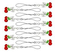 ELAYARD Ciondolo a Forma di Ciliegia per Telefono 10 Pezzi Catena con Fiocco e Perline Cinturino Leggero e Sicuro Accessorio Moda per Cellulari Compatibile per Uso Quotidiano e Regalo
