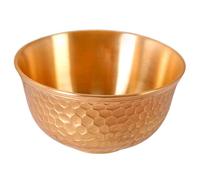 ELAYARD Ciotola Rotonda in Ottone Martellato 7 CM per Preghiera Tibetana Ciotola Decorativa per Meditazione e Cerimonie Piatto Vintage per Insalata e Snack