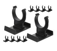 ELAYARD Clip Livellatrici per Mobili e Clip per Zoccolo da Cucina, Morsetti per Gambe di Mobili Neri in Pp, Set da 10 Pezzi per Stabilità e Collegamento Sicuro su Credenze e Arredi Cucina