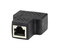 ELAYARD Connettori Per Cavi Di Rete Neri Splitter Ethernet Confezione Da 2 Adattatore Di Rete Facile Da Usare Per Cavo Ethernet