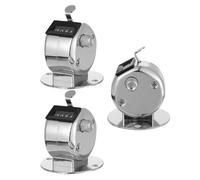 ELAYARD Contatore Manuale Meccanico in Metallo, Contapunti Digitale Portatile 4 Cifre Base, per Magazzino, Sport e Gestione Inventario