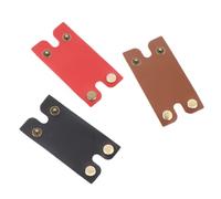 ELAYARD Coperture Protettive per Testine di Rasoio 3 Pezzi Guaina Antigraffio Piccola in Pelle Resistente Custodia da Viaggio per Rasoi di Sicurezza Uomo