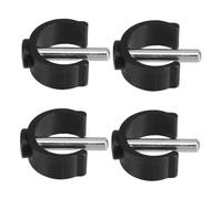 ELAYARD Coppia C-Forma per Fissaggio Supporti e Stampelle, Clip Blocca e Regolazione Altezza, 4 Pezzi, per Tubi 25/28 MM