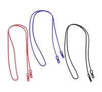 ELAYARD Cordini in Silicone 3 Pezzi per Occhiali da Vista da Uomo Laccio Antiscivolo e Resistente per Uso Sportivo e Colore Nero