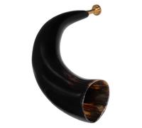 ELAYARD Corno Vichingo Naturale in Corno di Bue Autentico Strumento da Guerra e Caccia per Costume Pirata e Feste Tema Halloween Accessorio Artigianale Unico