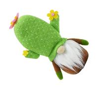 ELAYARD Cute Stuffed Faceless Cactus Doll For Desk Shelf Garden Small Portable Scandinavian Tomte Figurine Durable Home Office Accent