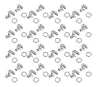 ELAYARD di Ganci per Lacci in Ottone Argento Resistenti All'usura alle Intemperie Set da 20 Pezzi Accessori per Lacci Scarpe per Stivali per Progetti Fai-da-te nella Vita Quotidiana