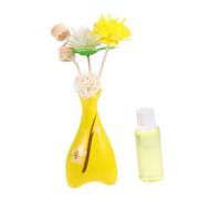 ELAYARD Diffusore per Interni in Ceramica Rattan, Set Oli Essenziali Antistress, Deodorante per Camera da Letto e Bagno, Aroma Naturale per Relax e Benessere in Casa, Regalo per Feste