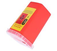 ELAYARD Dispenser per Lamette da Barba Rosso in Abs, Scatola per Raccolta Sicura e Smaltimento Facile, Leggero per Uso in Salone e Barbiere