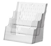 ELAYARD Espositore Depliant Trasparente Multi Tasca per Scrivania e Parete Organizer Documenti Resistente per Ufficio Cataloghi e Riviste