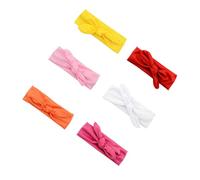 ELAYARD Fasce per Chioma Elastiche Fiocco Unisex per Ragazzo Ragazza, Set da 6 Pezzi Morbido, Cerchietti Decorativi per Uso Quotidiano ed Occasioni Speciali