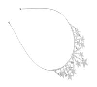 ELAYARD Fascia per Capelli Stella Cristalli Accessori per Capelli Argentati per Donne Fascia per Compleanno Decorata Strass per Feste di Capodanno e Feste