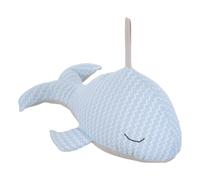 ELAYARD Fermaporta Forma di Balena in Tessuto Decorazione Originale per Porta Blocca Correnti d Aria Design Creativo Nautico per Interni Leggero e Stabile