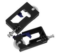 ELAYARD Gruppo Ruote per Porte Scorrevoli in Vetro 2 Pezzi Rulli Ispessiti per Armadi e Porte Scorrevoli Sostituzione Rulli Silenziosi con Scorrimento Fluido Adatti per Interni e