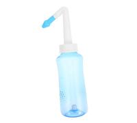ELAYARD Kit per Irrigazione dei Seni Paranasali 300 Ml, Flacone per Lavaggio Nasale Manuale Portatile in Plastica, Dispositivo per Cura Nasale Adulti e Bambini, Controllo Flusso