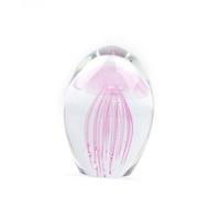 ELAYARD Lampada a Sfera di Medusa Noctilucence Design Creativo in Cristallo di Vetro Rosa Decorazione per Casa e Ufficio Luce Notturna Romantica Palla Luminosa Medusa senza Lampada
