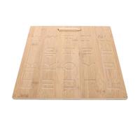 ELAYARD Lavagna da Scrittura in Bamboo per Tavola Riutilizzabile con Scanalature per Tracciare Gioco Educativo per Migliorare la Calligrafia e Abilità di Scrittura Strumento Didattico