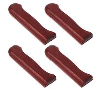 ELAYARD Manico per Coltello da Sashimi in Legno Rosso senza Foro Set da 1 Pezzo Rivetti 4 Paia, Impugnatura di Ricambio Ergonomica per Coltelli da Cucina Professionali e Fai da Te,