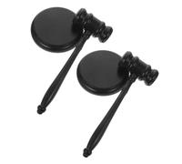 ELAYARD Martello Giudice in Legno di Faggio con Base da Impugnatura Ergonomica per Collezionisti e Uso Professionale in Tribunale Martelletto Asta e Blocchi Sonori Resistenti